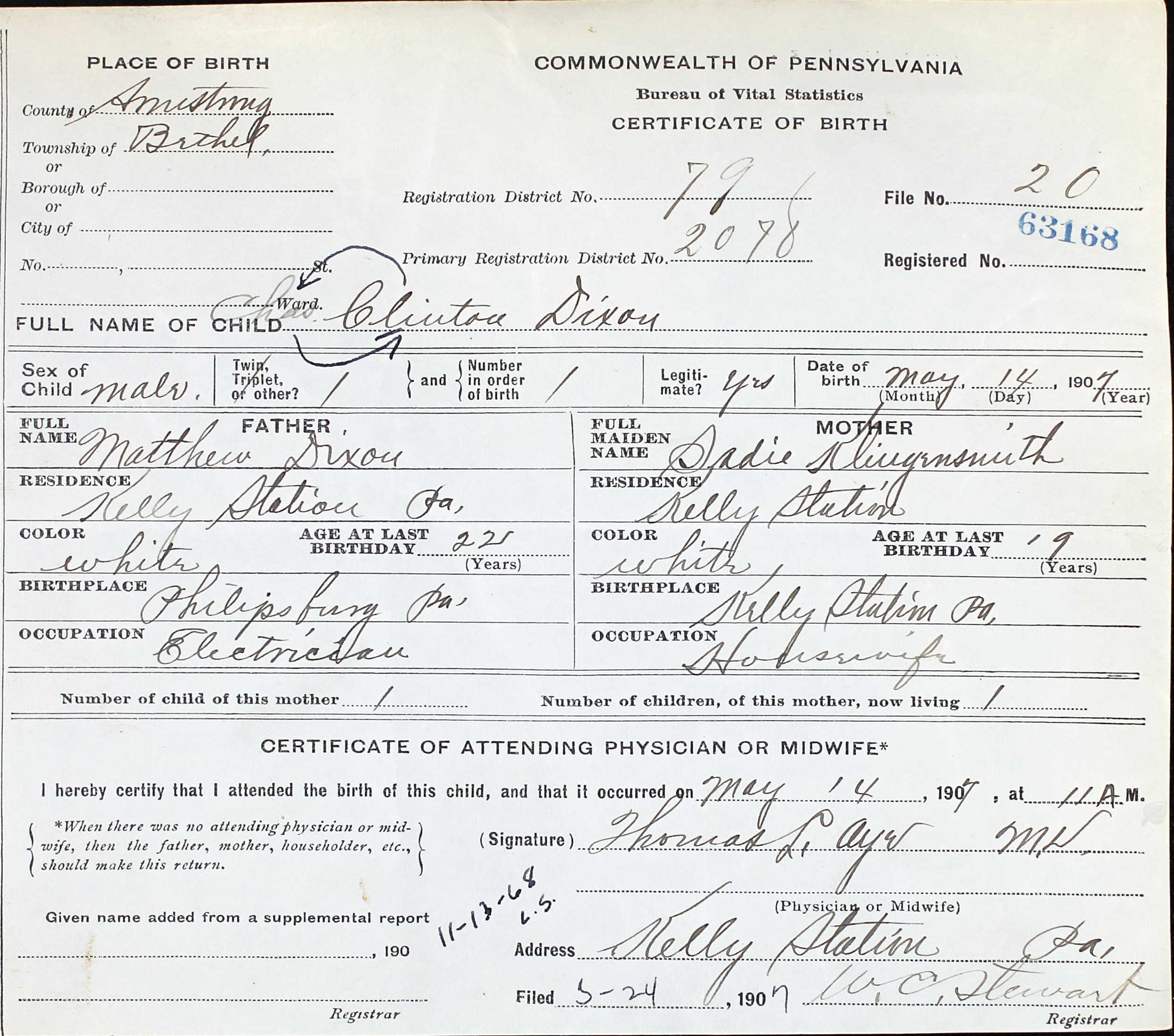 birth certificate